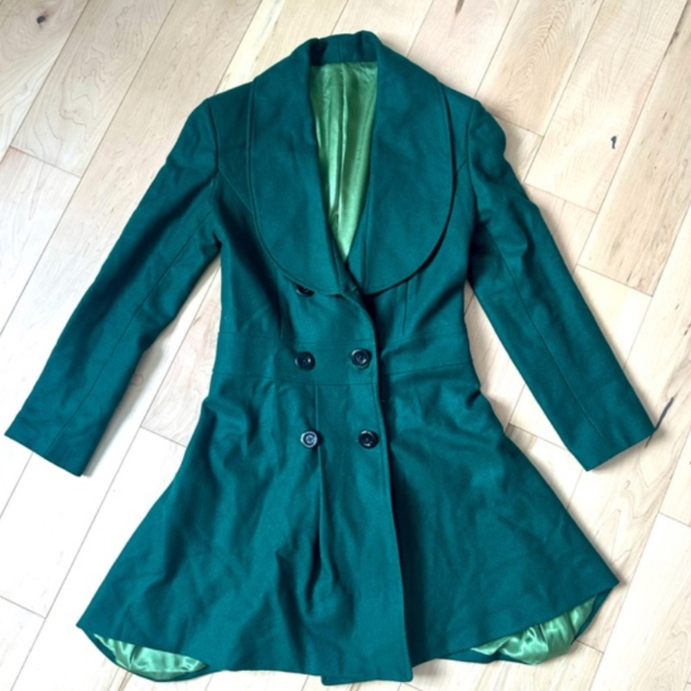 Emerald wool jacket